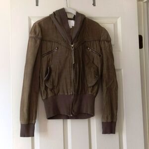 Urban Outfitters green hooded jacket